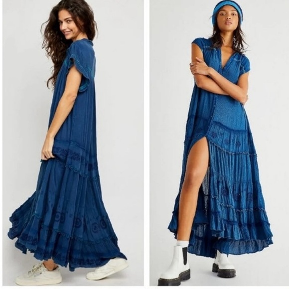 ⬇️NWT Free People Pretty Cozy Maxi Dress - Picture 14 of 16